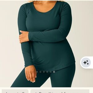 Kindred bravely Jane Nursing Pajama Set - evergreen